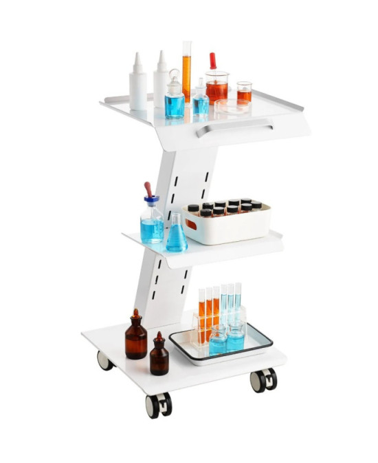 Cart mobil cu 3 etajere si 2 prize - Aparatura stomatologica
