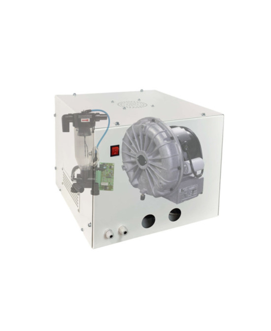 Pompa vacuum Luzzani Airmatic cu carcasa si separator Cattani