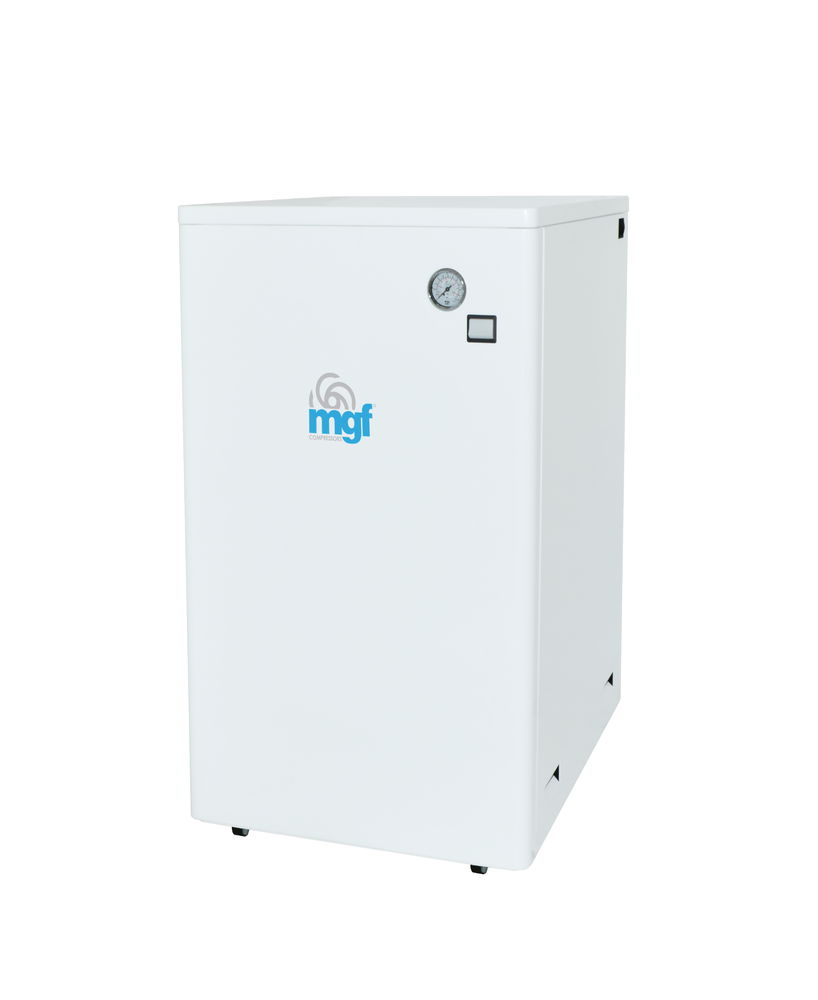 Compresor MGF CS 50/25 PRIME M cu uscator si carcasa de insonorizare - Compresoare MGF silentioase si fara ulei