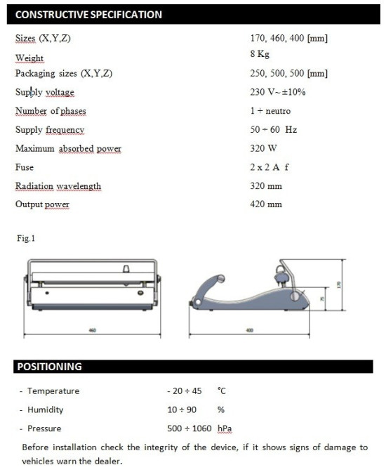 Sigilator profesional ONE Tecno-Gaz / UPEX România