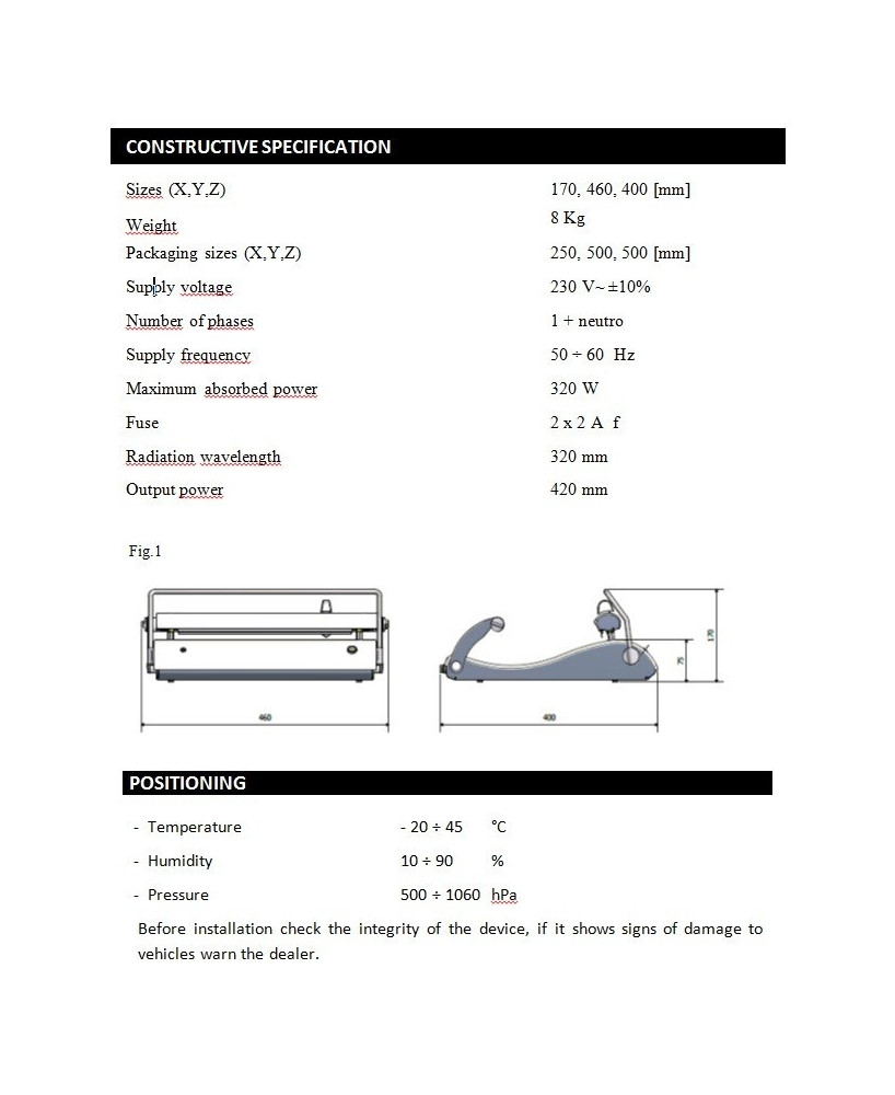 Sigilator profesional ONE Tecno-Gaz / UPEX România